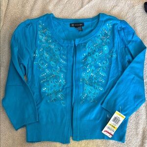 INC International Concepts Blue Cardigan